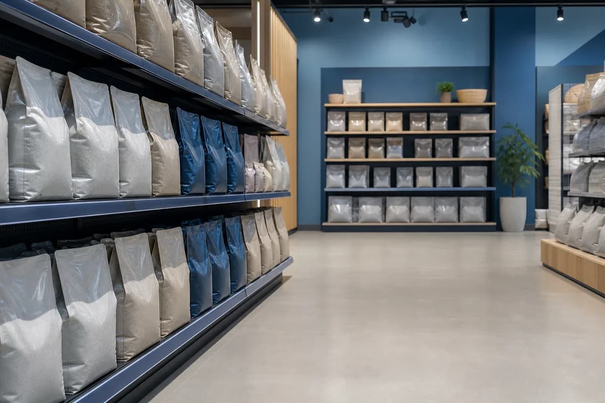 Retail pet care shelf used for product and packaging range planning